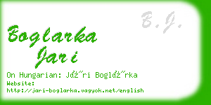 boglarka jari business card